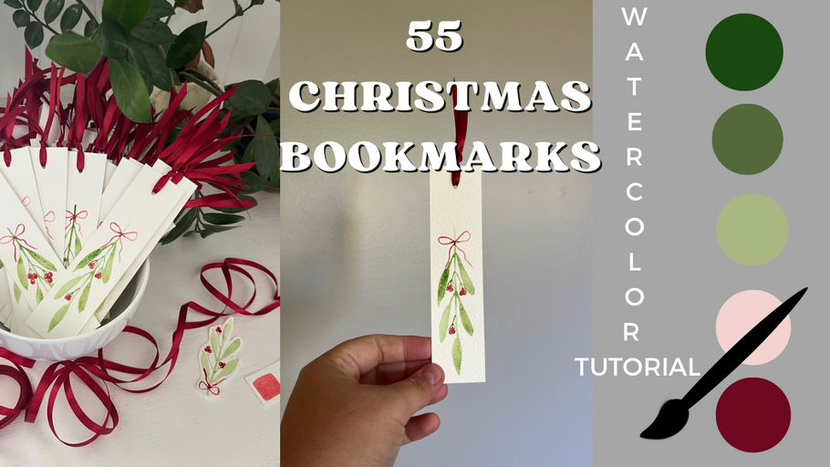 Making 55 Christmas Bookmarks for Market Season