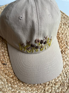 Wildflower Khaki Hat