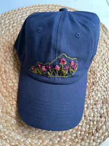 Kentucky State Wildflower Navy Hat