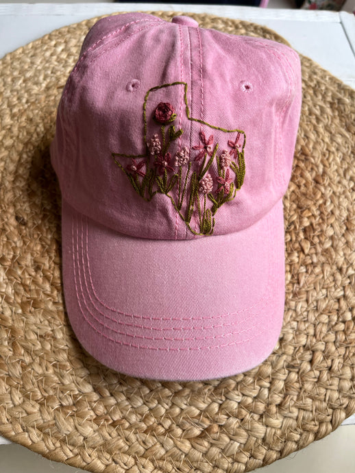 Texas State Wildflower Pink Hat