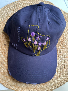 Texas State Wildflower Navy Hat